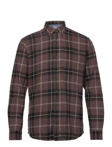 Jjeclassic Autumn Check Shirt Ls Sn Tops Shirts Casual Brown Jack & J ...