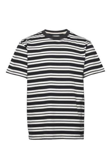 Akkikki Noos Stripe Tee Tops T-Kortærmet Skjorte Black Anerkjendt