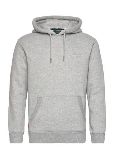 Essential Logo Hoodie Tops Sweatshirts & Hoodies Hoodies Grey Superdry