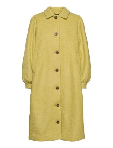 Gabi Rs Coat Outerwear Coats Winter Coats Yellow Résumé