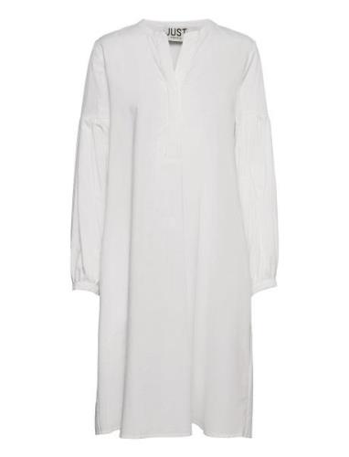 Choice Dress Knælang Kjole White Just Female