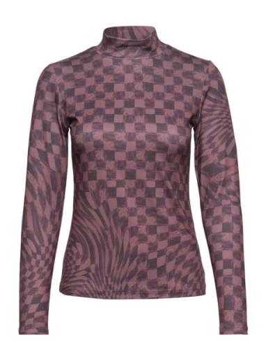 Erolkb Turtleneck Tops T-shirts & Tops Long-sleeved Brown Karen By Sim...