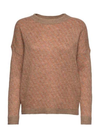 Stormy Knit Pullover Tops Knitwear Jumpers Brown Minus