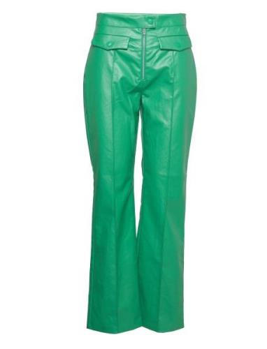 Gwen Emilie Pants Bottoms Trousers Leather Leggings-Bukser Green Hosbj...
