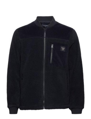 Samuel Pile Jacket Tops Sweatshirts & Hoodies Fleeces & Midlayers Navy...