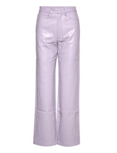 Rotie Pants Bottoms Trousers Leather Leggings-Bukser Purple ROTATE Bir...