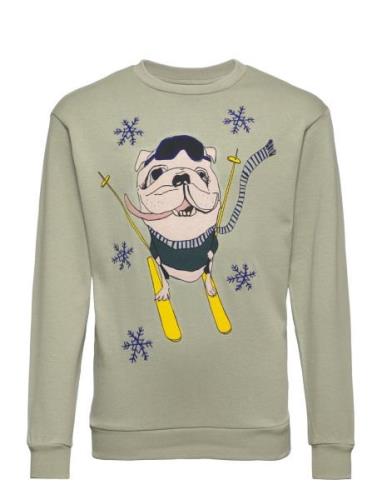 Sgbaptiste Snowdog Sweatshirt X-Mas Tops Sweatshirts & Hoodies Sweatsh...