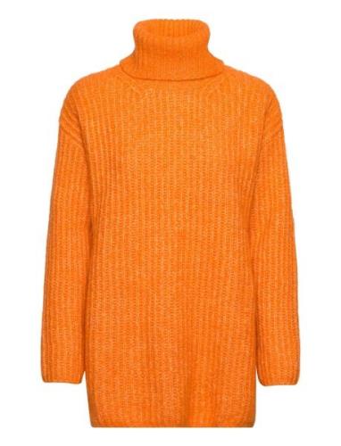 Fresa Tops Knitwear Turtleneck Orange Mango
