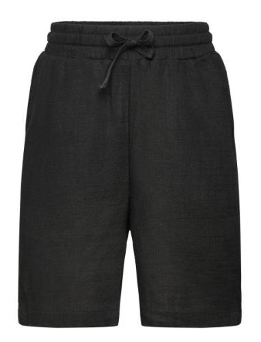 Ole Linen Bottoms Bottoms Shorts Black Grunt