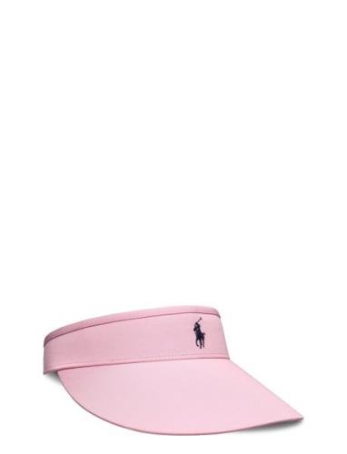 Embroidered Pony Visor Sport Headwear Caps Pink Ralph Lauren Golf