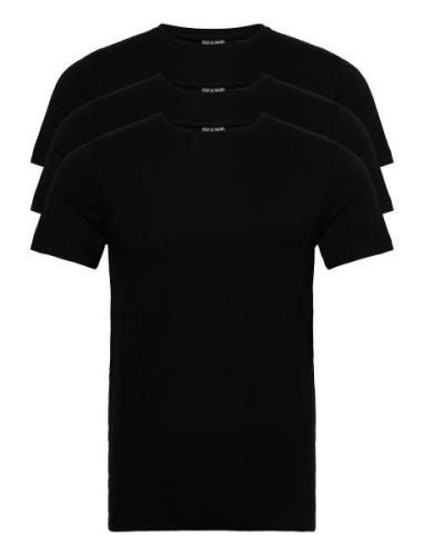 3-Pack Tee - Bamboo Tops T-Kortærmet Skjorte Black Clean Cut Copenhage...