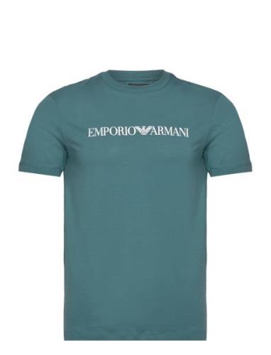 T-Shirt Designers T-Kortærmet Skjorte Blue Emporio Armani