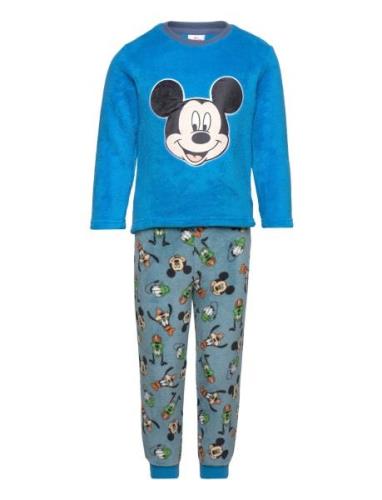 Pyjalong  Pyjamassæt Blue Mickey Mouse
