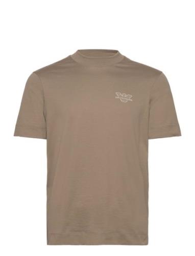 T-Shirt Designers T-Kortærmet Skjorte Brown Emporio Armani
