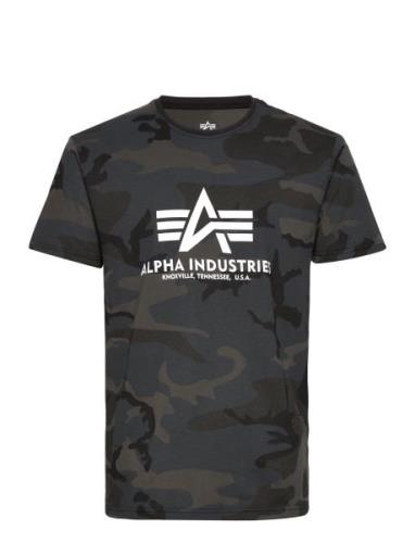Basic T-Shirt Camo Designers T-Kortærmet Skjorte Black Alpha Industrie...