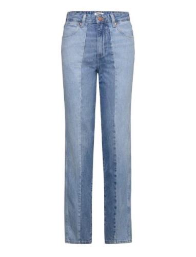 Mom Straight Bottoms Jeans Straight-regular Blue Wrangler