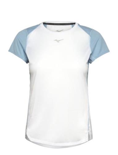 Dryaeroflow Tee Sport T-shirts & Tops Short-sleeved White Mizuno