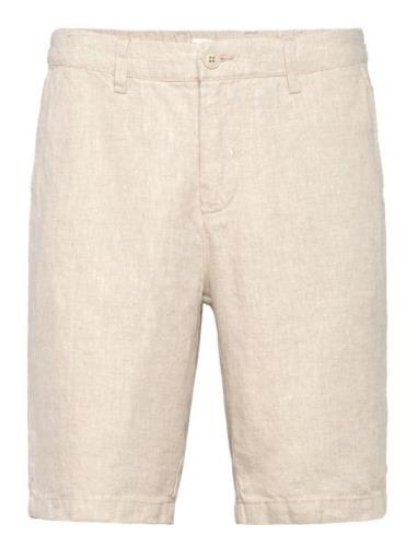 Cfpandrup 100% Linen Shorts Bottoms Shorts Casual Beige Casual Friday