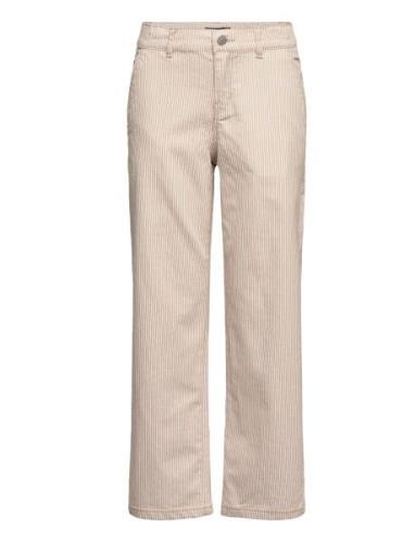 Nlfricte Twi Nw Wide Pant Noos Bottoms Jeans Wide Jeans Cream LMTD