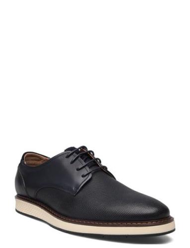 8000 Shoes Business Laced Shoes Navy TGA By Ahler