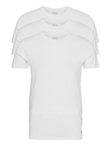 Slim Crewneck 3-Pack Tops T-Kortærmet Skjorte White Polo Ralph Lauren ...