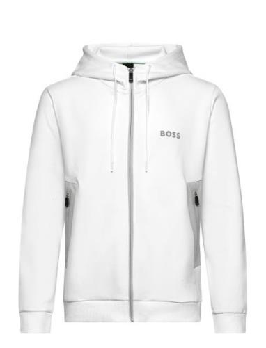 Saggy 1 Sport Sweatshirts & Hoodies Hoodies White BOSS