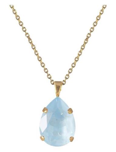 Mini Drop Necklace Accessories Jewellery Necklaces Chain Necklaces Blu...