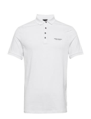 Polo Tops Polos Short-sleeved White Armani Exchange