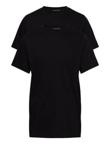 Shirt 1/2 Tops T-Kortærmet Skjorte Black Schiesser