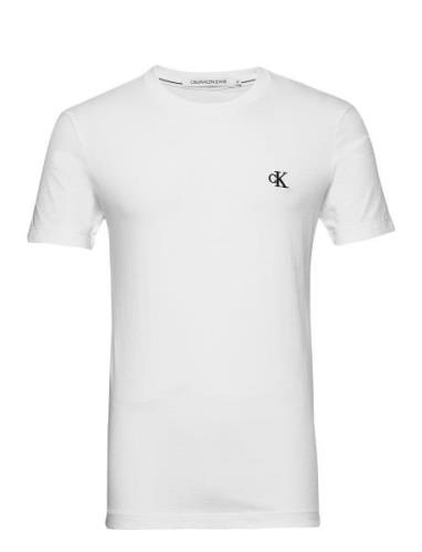 Ck Essential Slim Tee Tops T-Kortærmet Skjorte White Calvin Klein Jean...