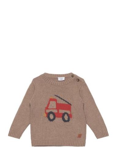 Pilou - Pullover Tops Knitwear Pullovers Brown Hust & Claire