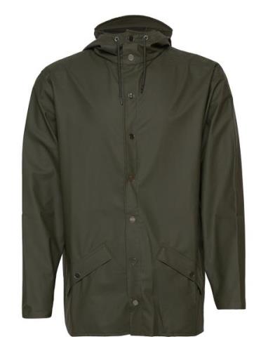 Jacket W3 Outerwear Rainwear Rain Coats Khaki Green Rains