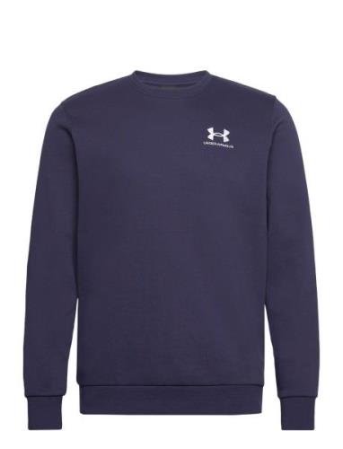 Ua Icon Fleece Crew Sport Sweatshirts & Hoodies Sweatshirts Blue Under...
