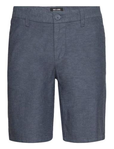 Onsmark 0011 Cotton Linen Shorts Noos Bottoms Shorts Chinos Shorts Nav...