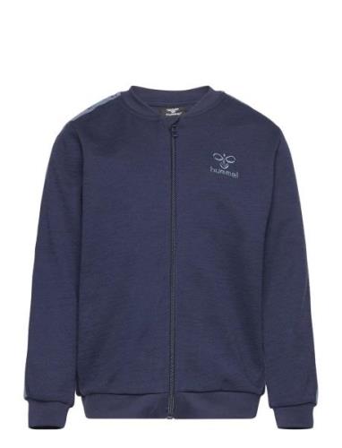 Hmlwulbato Zip Jacket Sport Sweatshirts & Hoodies Sweatshirts Blue Hum...