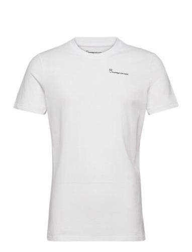 Regular Trademark Chest Print T-Shi Tops T-Kortærmet Skjorte White Kno...