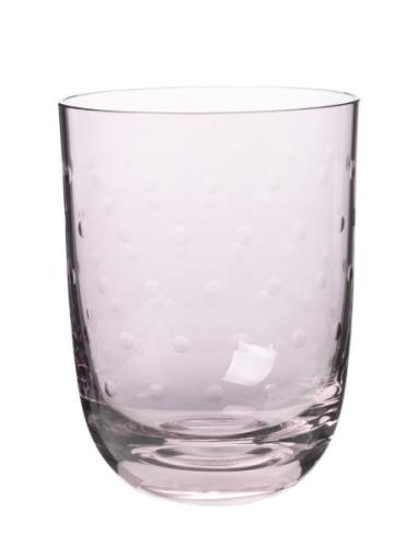 Crystal Soda Glass Home Tableware Glass Drinking Glass Pink LOUISE ROE