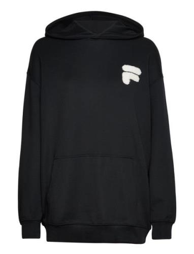 Catanzaro Elongated Hoody Sport Sweatshirts & Hoodies Hoodies Black FI...