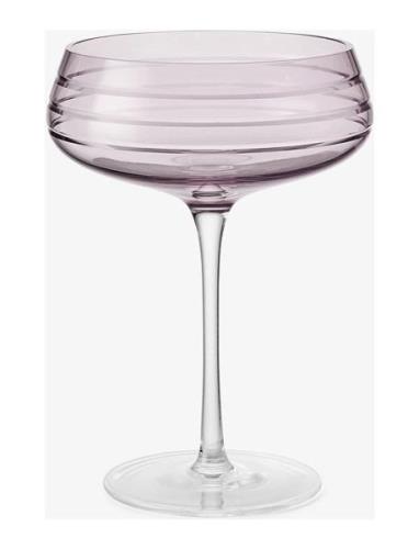 Champagne Coupe Triple Cut Home Tableware Glass Champagne Glass Pink L...