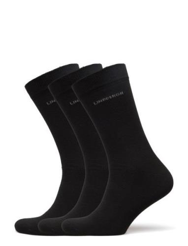 Socks 3-Pack Underwear Socks Regular Socks Black Lindbergh