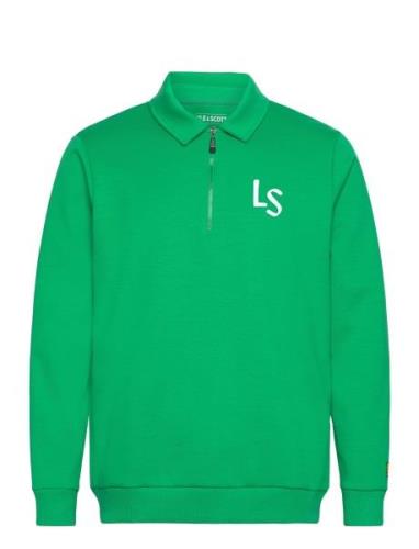 Ls Logo Quarter Zip Sweatshirt Sport Sweatshirts & Hoodies Sweatshirts...