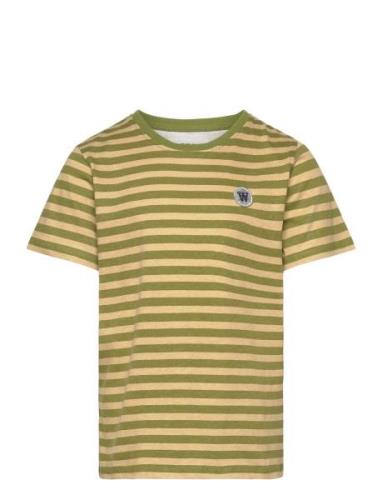 Ola Chrome Badge T-Shirt Gots Tops T-Kortærmet Skjorte Multi/patterned...