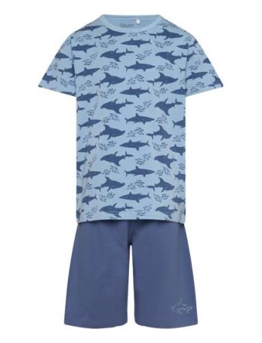 Pyjama Set Ss Pyjamassæt Blue CeLaVi