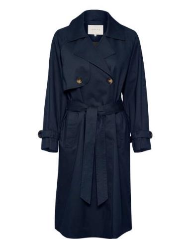 Kaelise Trenchcoat Trenchcoat Frakke Navy Kaffe