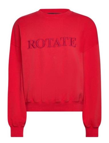 Sweat Logo Crewneck Tops Sweatshirts & Hoodies Sweatshirts Red ROTATE ...