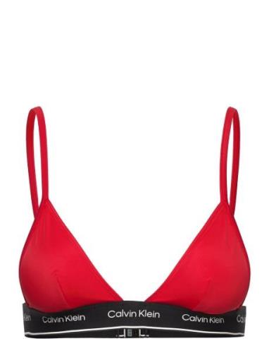 Triangle-Rp Swimwear Bikinis Bikini Tops Triangle Bikinitops Red Calvi...