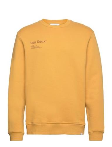 Brody Sweatshirt Tops Sweatshirts & Hoodies Sweatshirts Yellow Les Deu...