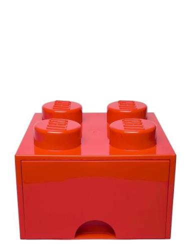 Lego Brick Drawer 4 Home Kids Decor Storage Storage Boxes Red LEGO STO...
