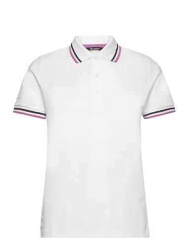Lds Pines Polo Sport T-shirts & Tops Polos White Abacus