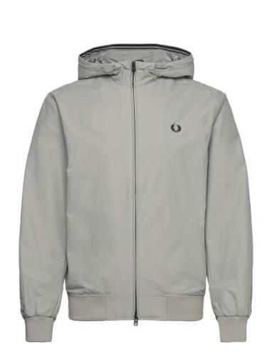 Hooded Brentham Jkt Tynd Jakke Grey Fred Perry